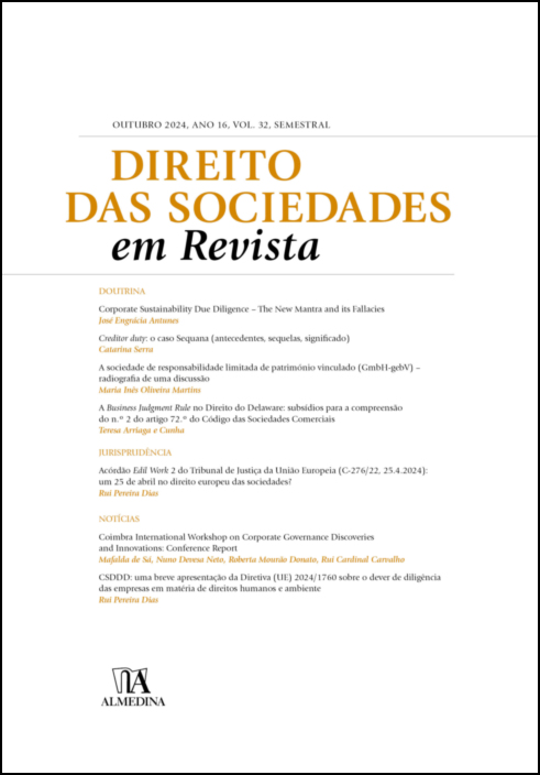 Direito das Sociedades em Revista N.º 32