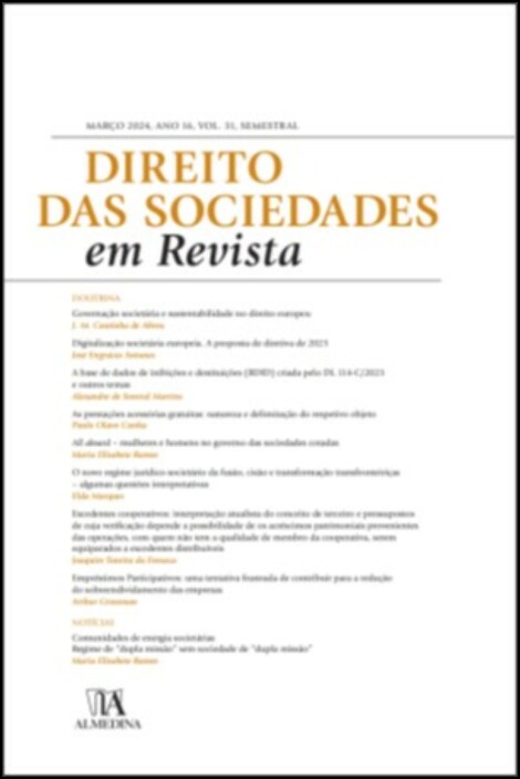 Direito das Sociedades em Revista Vol. 31