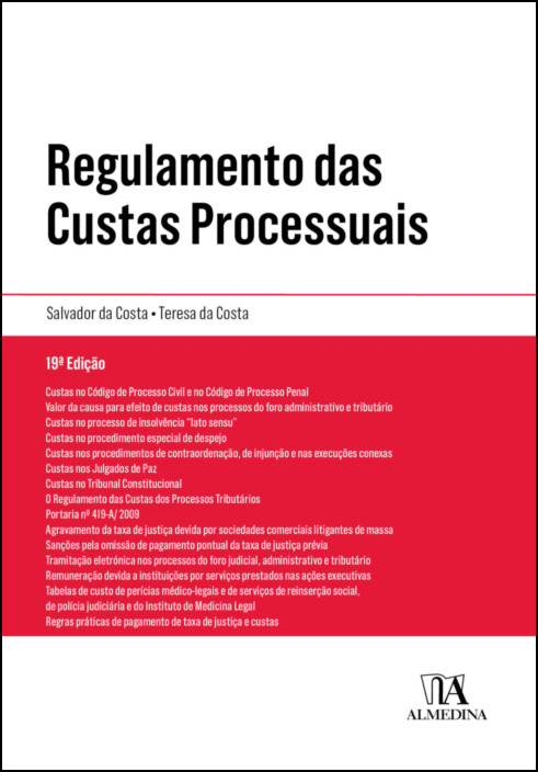 Regulamento das Custas Processuais