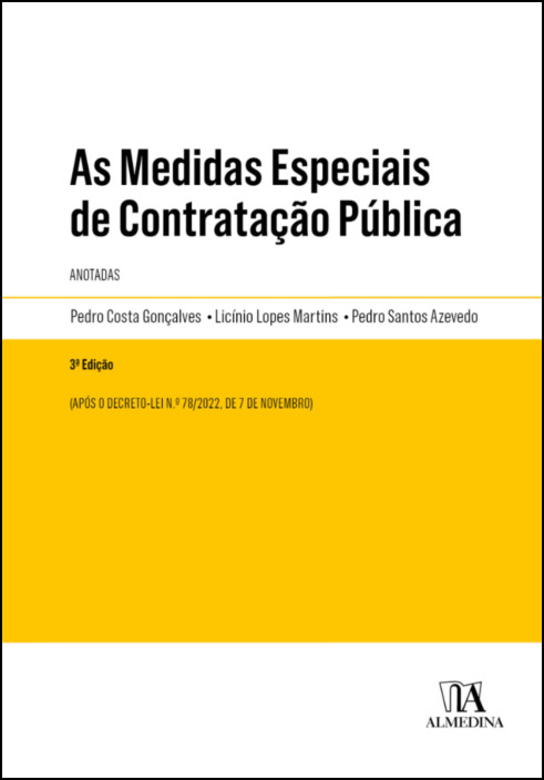 As Medidas Especiais de Contratação Pública Anotadas