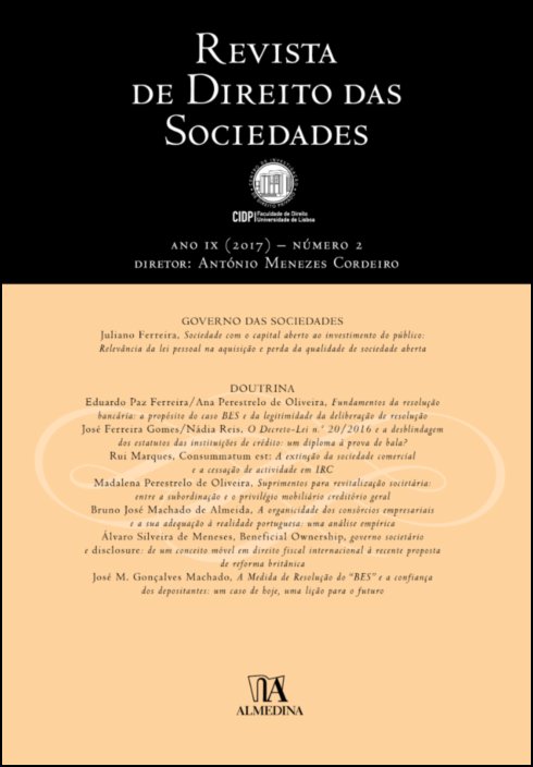Revista de Direito das Sociedades, Ano IX (2017) - Número 2