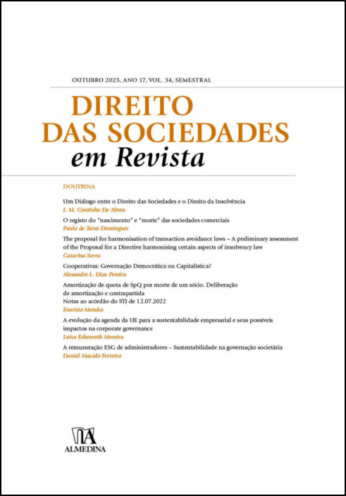 Direito das Sociedades em Revista N.º 34