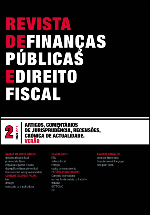 Revista de Finanças Públicas e Direito Fiscal - Ano XV - N.º 2