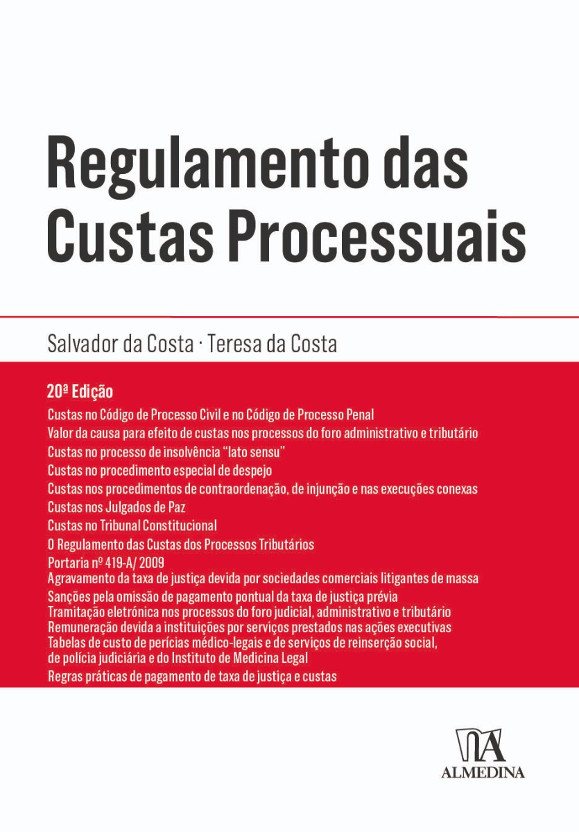 Regulamento das Custas Processuais