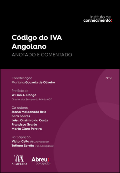 Código do IVA Angolano - Anotado e Comentado