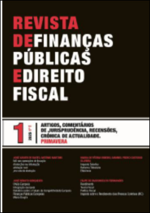 Revista de Finanças Públicas e Direito Fiscal 2025 - 1º