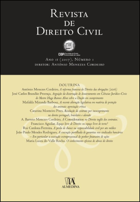Revista de Direito Civil n.º 1 (2017)